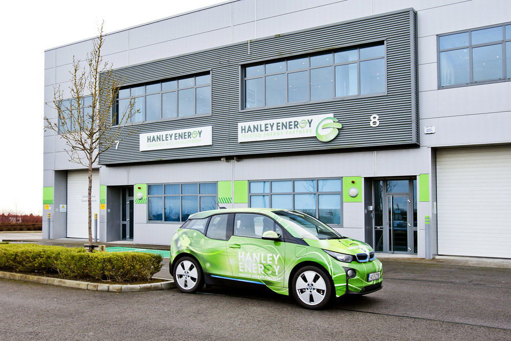 Head Office, Ireland with BMW i3 electric car