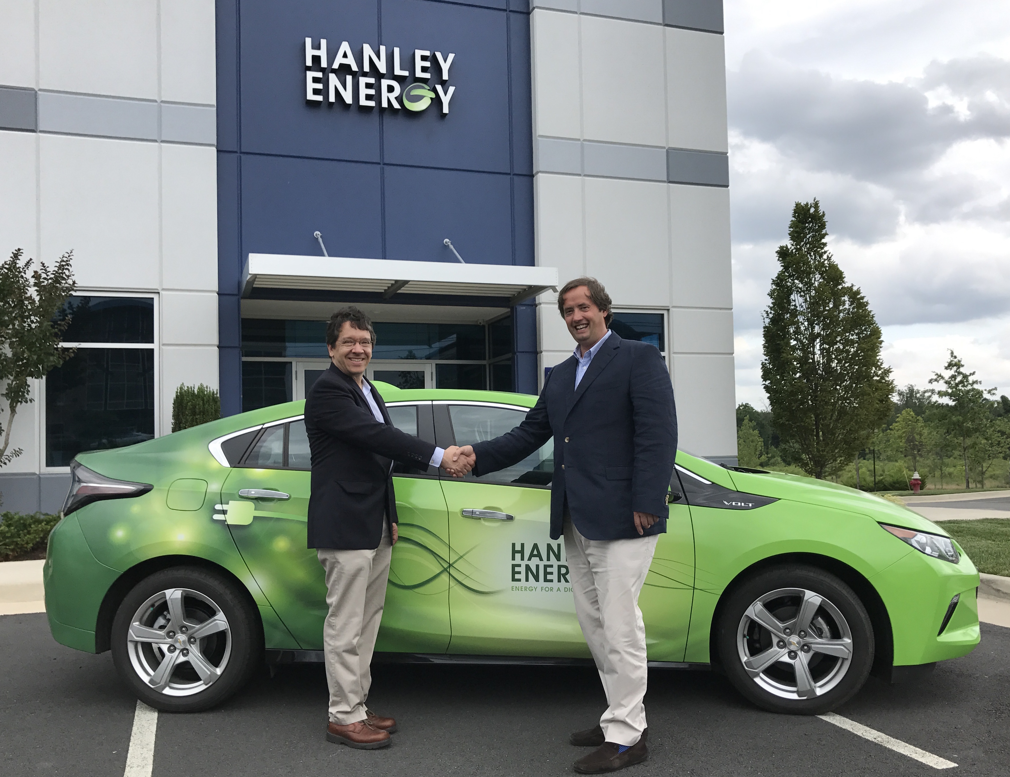 Mike Baris, President Hanley Energy LLC and Clive Gilmore, Co-founder and CEO.