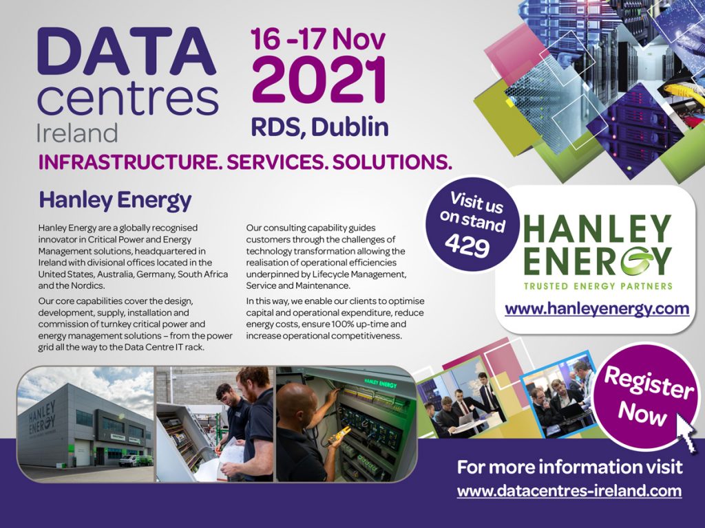 DataCentres Ireland 2021 event ticket.