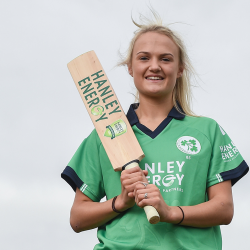 Photo of Gaby Lewis at Hanley Energy sponsorship launch for editorial use only (credit Sportsfile)